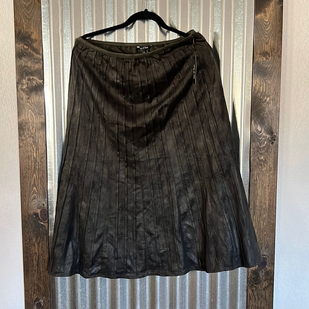 Midi Faux Suede Skirt…